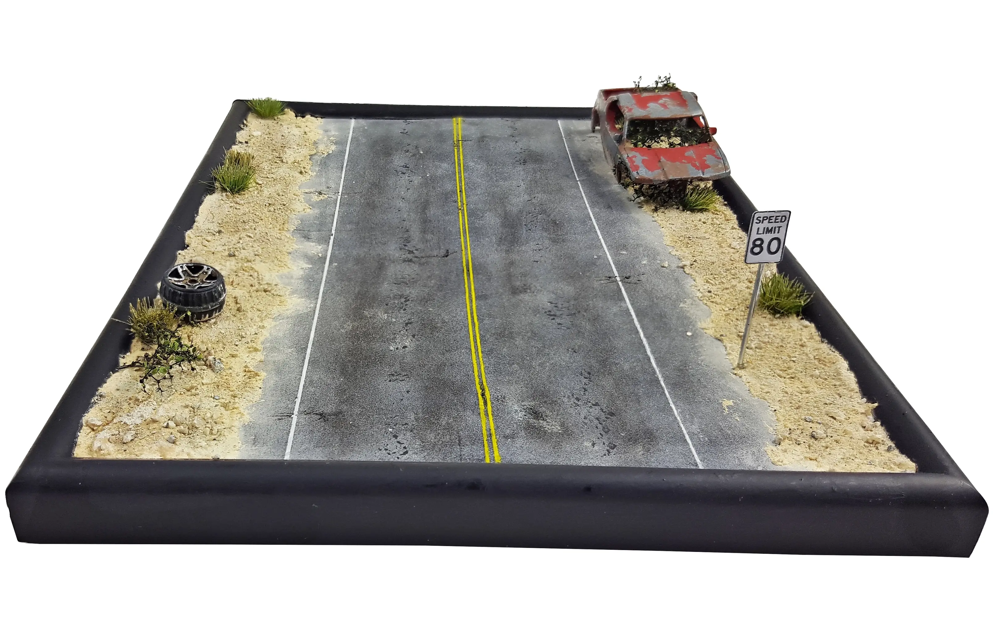 American-style diorama in 1:87 scale