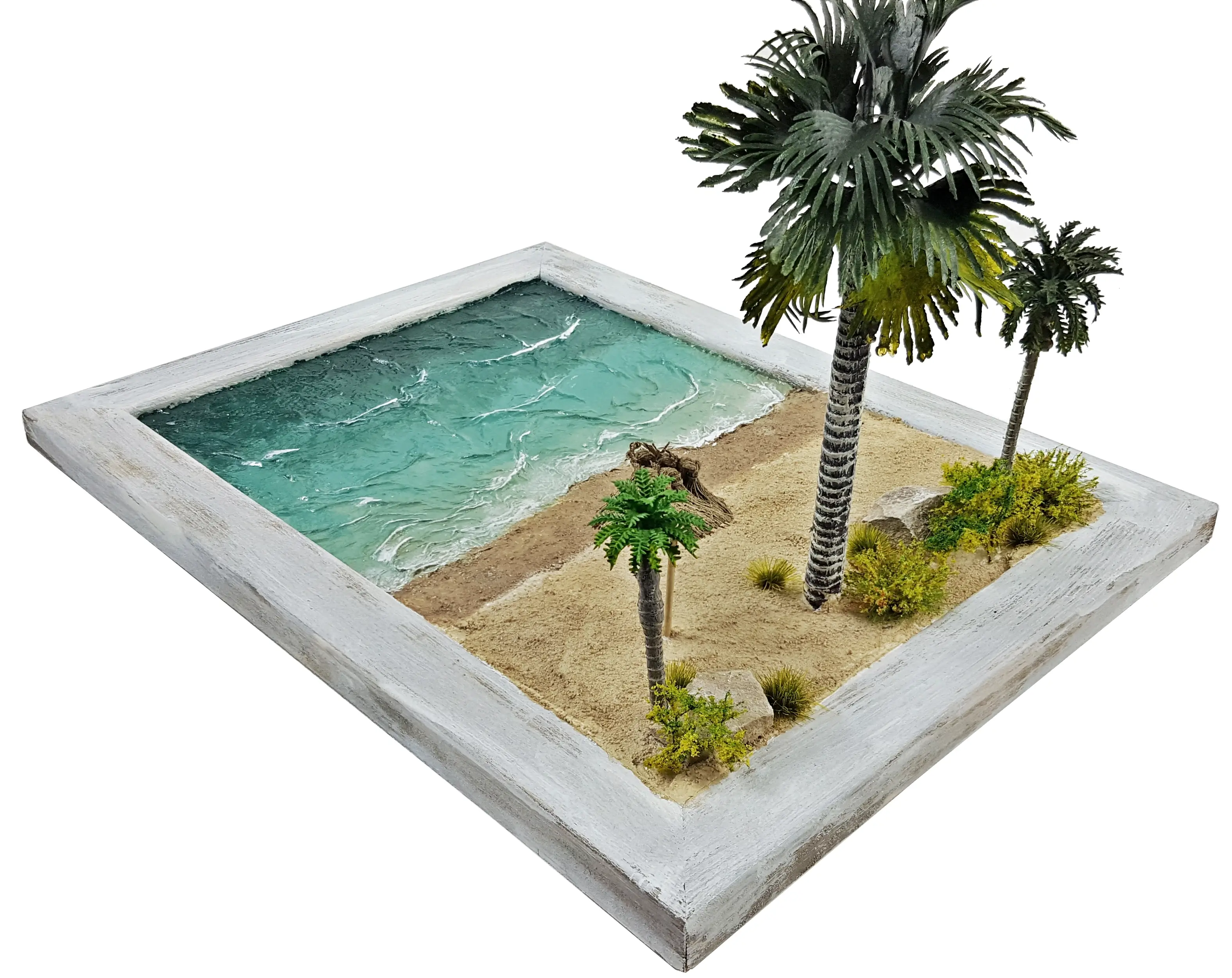 Amazing diorama of tropical beach