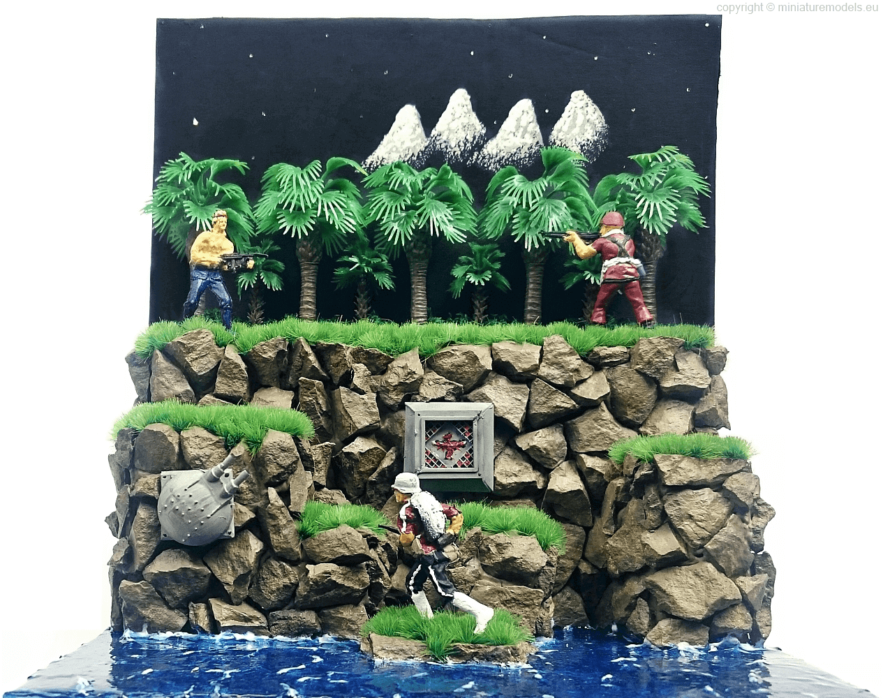 Konami Contra model - diorama