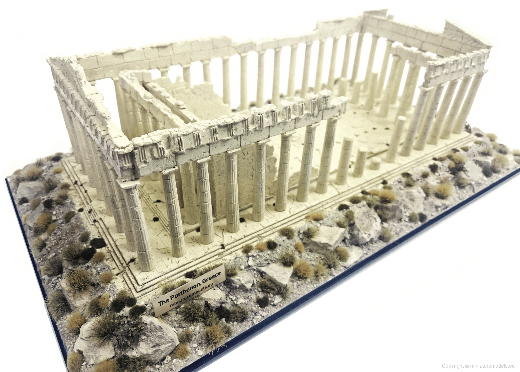 Miniature diorama of the Parthenon temple