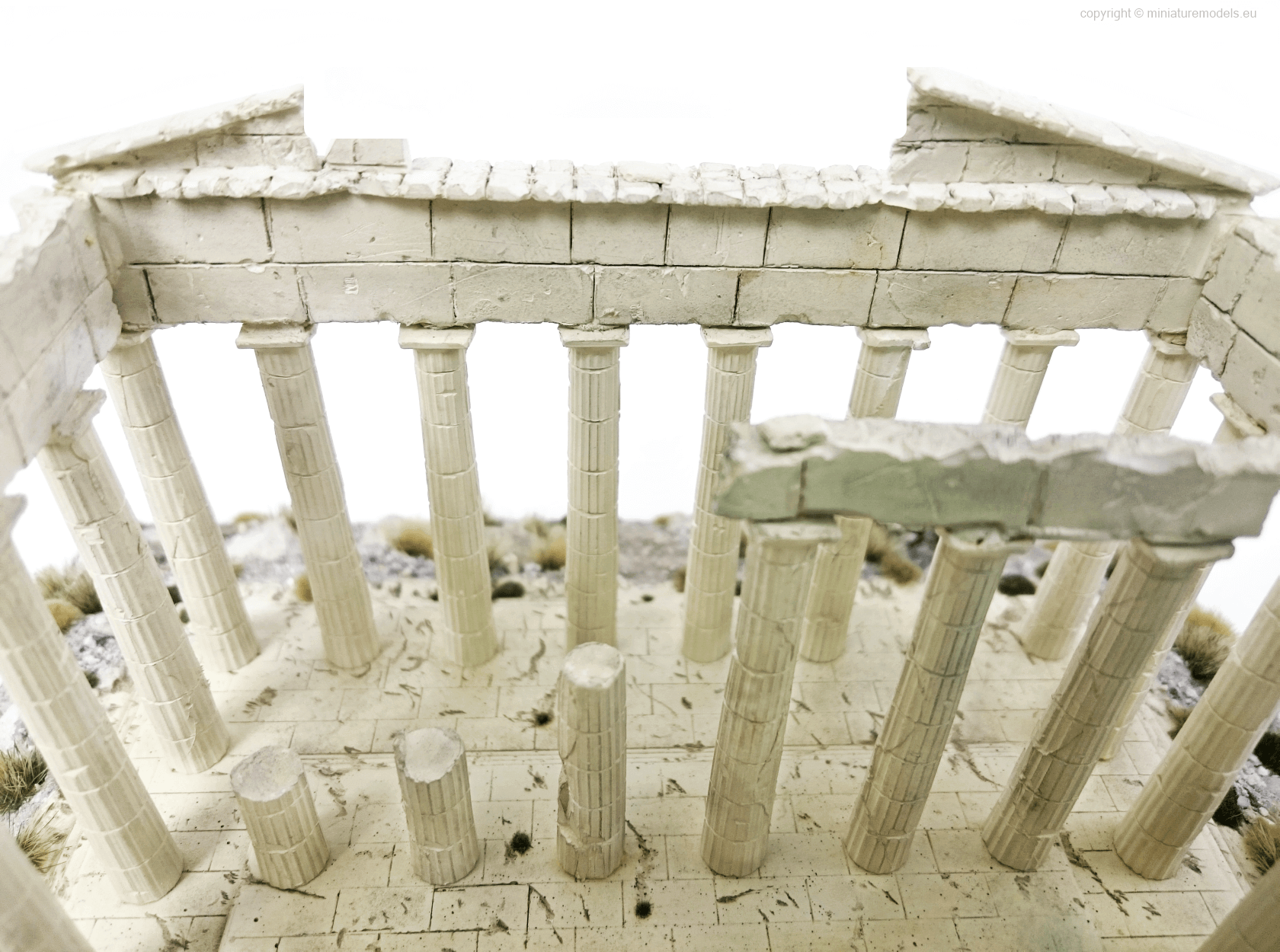 Inside view of the Parthenon model