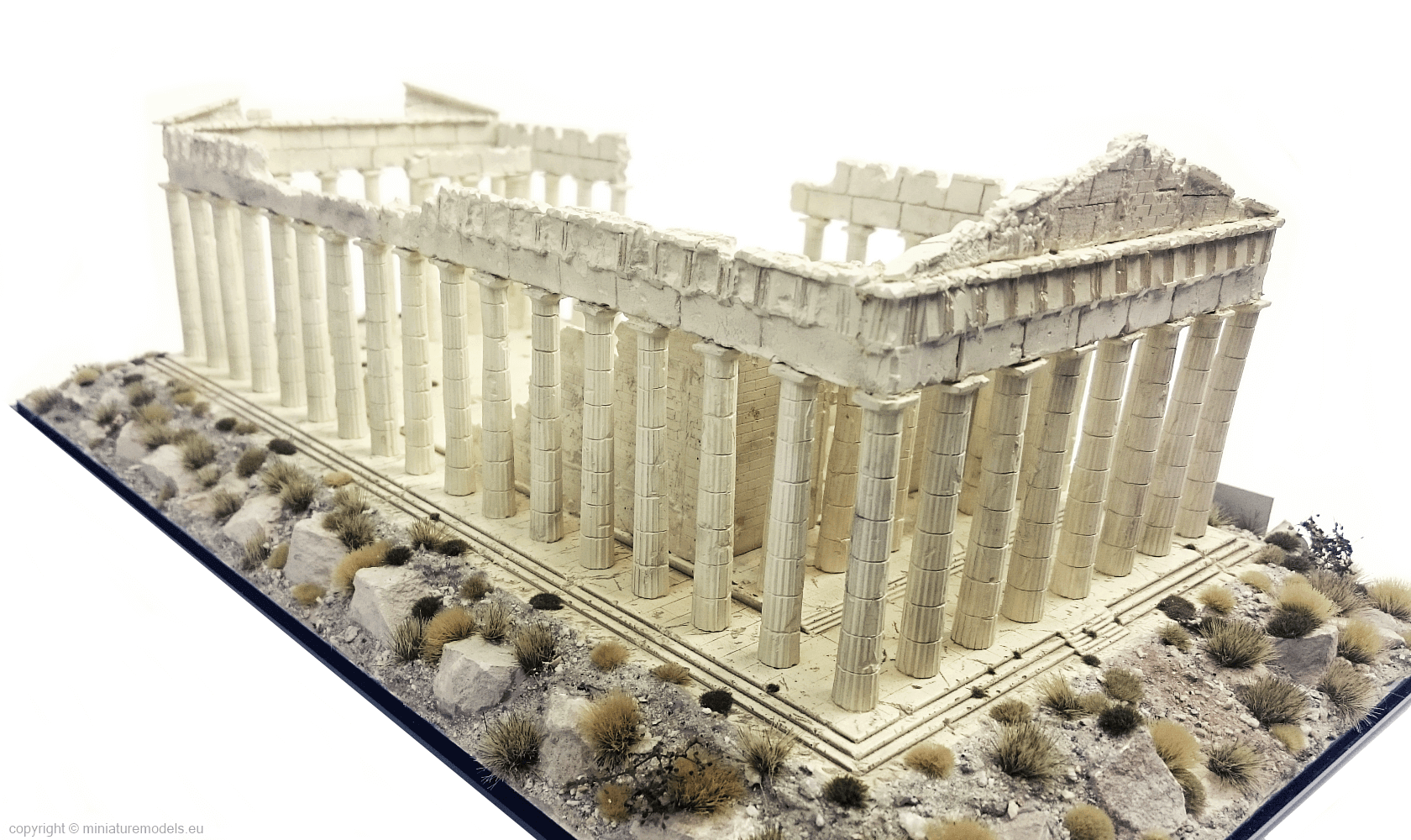 Parthenon model from north-west view