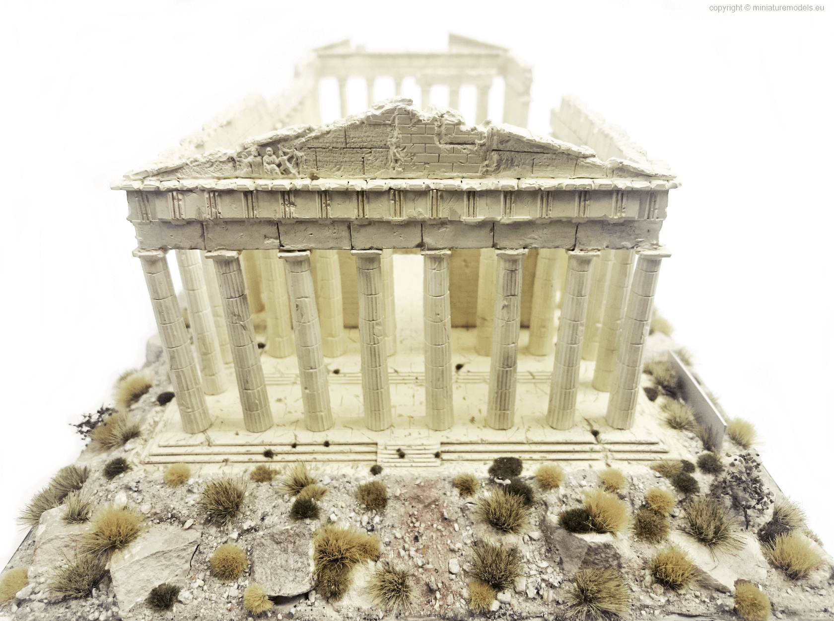 West view of the Parthenon model